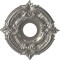 Ekena Millwork Attica Thermoformed PVC Ceiling Medallion Fits Canopies up to 5-in., Aged Dark Steel CMP13ATCST - alternate 1